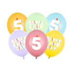 5 År Födelsedag Latexballonger