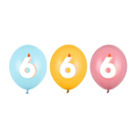 6 År Födelsedag Latexballonger