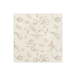 Blommiga Servetter Beige