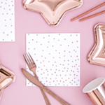 Prickiga Servetter Roséguld