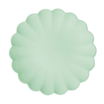 Pastell Plasttallrikar Salviagrön