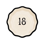 Hello 18 Rosett Papperstallrikar