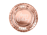 Tallrikar Happy Birthday Roséguld