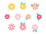 Placeringskort Blommor