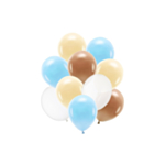 Ballongbukett Pastell Blå/Brun