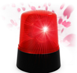 Mini Polisljus Röd
