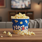Återanvändbar Popcornbägare Blå
