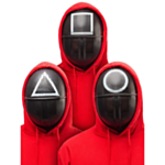 Squid Game® Vakt Mask Set 3-Pack