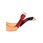 Harley Quinn® Fingerlösa Handskar