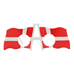 Dannebrog Danmark Glasögon