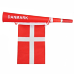 Danmark fanhorn med flagga