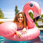 Baddjur Flamingo Roséguld