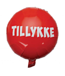Rund Tillykke Folieballong