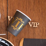 VIP Pappmuggar Guld/Svart
