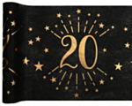 20 År Bordslöpare Guld/Svart