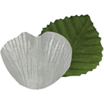 Metalliska Blad Bordsdekoration Grön/Silver