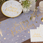 Happy Birthday Bordslöpre Guld