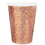 Glittrande Pappmugg Roséguld