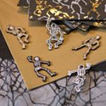 Skelett Träfigurer