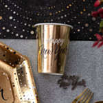 Happy New Year Pappersmuggar Guld