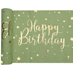 Happy Birthday Bordslöpare Olivgrön
