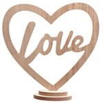 Love Trä Bordsdekoration