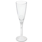 Flöjt Plast Champagneglas Genomskinlig