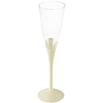 Flöjt Plast Champagneglas Elfenben