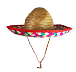 Liten Sombrero Röd/Vit