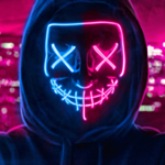 Purge LED Mask Blå/Rosa