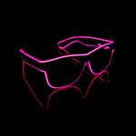 LED Wayfarer Glasögon Rosa