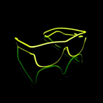 LED Wayfarer Glasögon Gul
