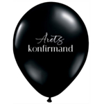 Årets Konfirmand Ballonger Svarta