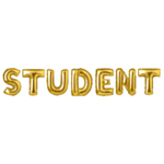 Student Folieballonger Guld