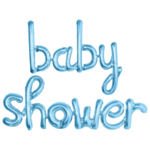 Babyshower Folieballonger Ljusblå
