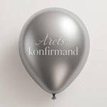 Årets Konfirmand Ballonger Silver