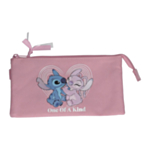 Stitch® Hjärta Pennfodral Ljusrosa