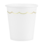 Pappmugg Guld/Vit
