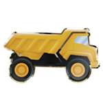 Byggarbetsplats Dumper Papperstallrikar