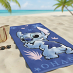 Lilo & Stitch® Ohana Strandhandduk Blå