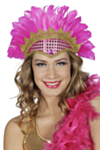 Samba Huvudbonad Rosa/Guld
