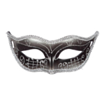 Venedig Mask Svart/Silver