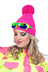 Skidmössa Neonrosa