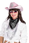 Glitterbandana Svart/Silver