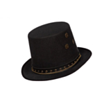 Kugghjul Steampunk Hög Hatt Svart