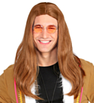 Ljusbrun Hippieperuk