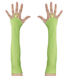 Fingerlösa Handskar Gröna