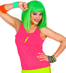 Blixt Linne Neonrosa