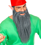 Långt Helskägg Grått