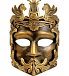 Pegasus Gladiator Mask Guld